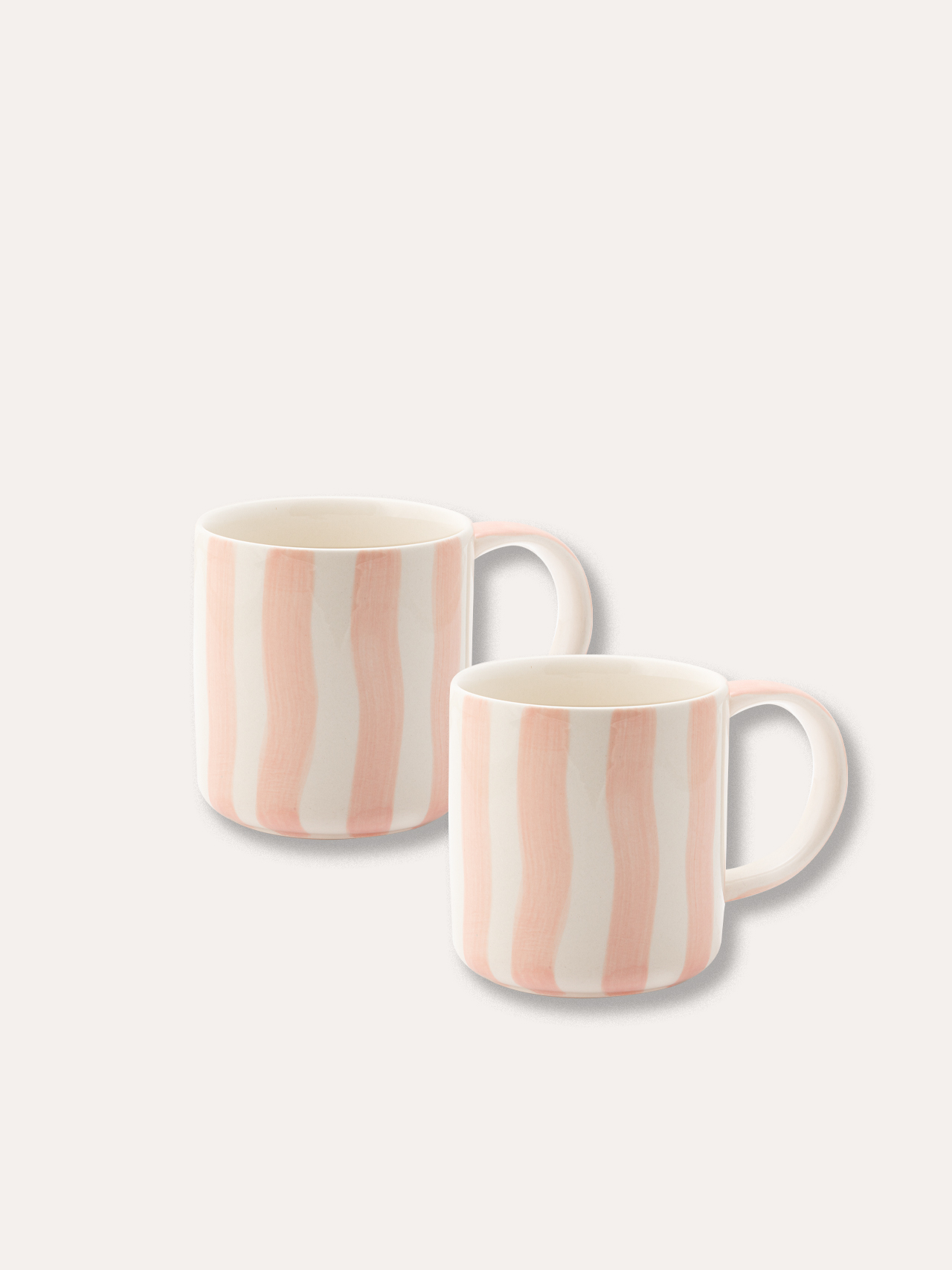 Becher Set (2er Set) Stripes - incanto rose