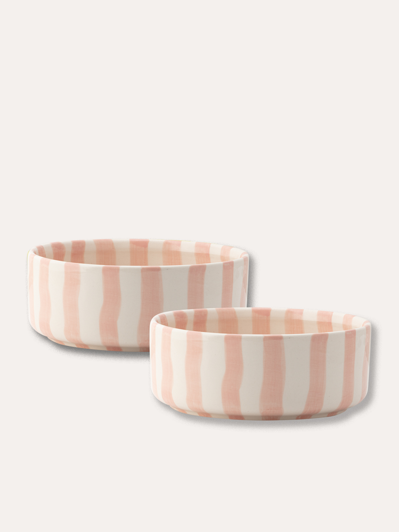 Schalen Set (2er Set) Stripes - Incanto rose