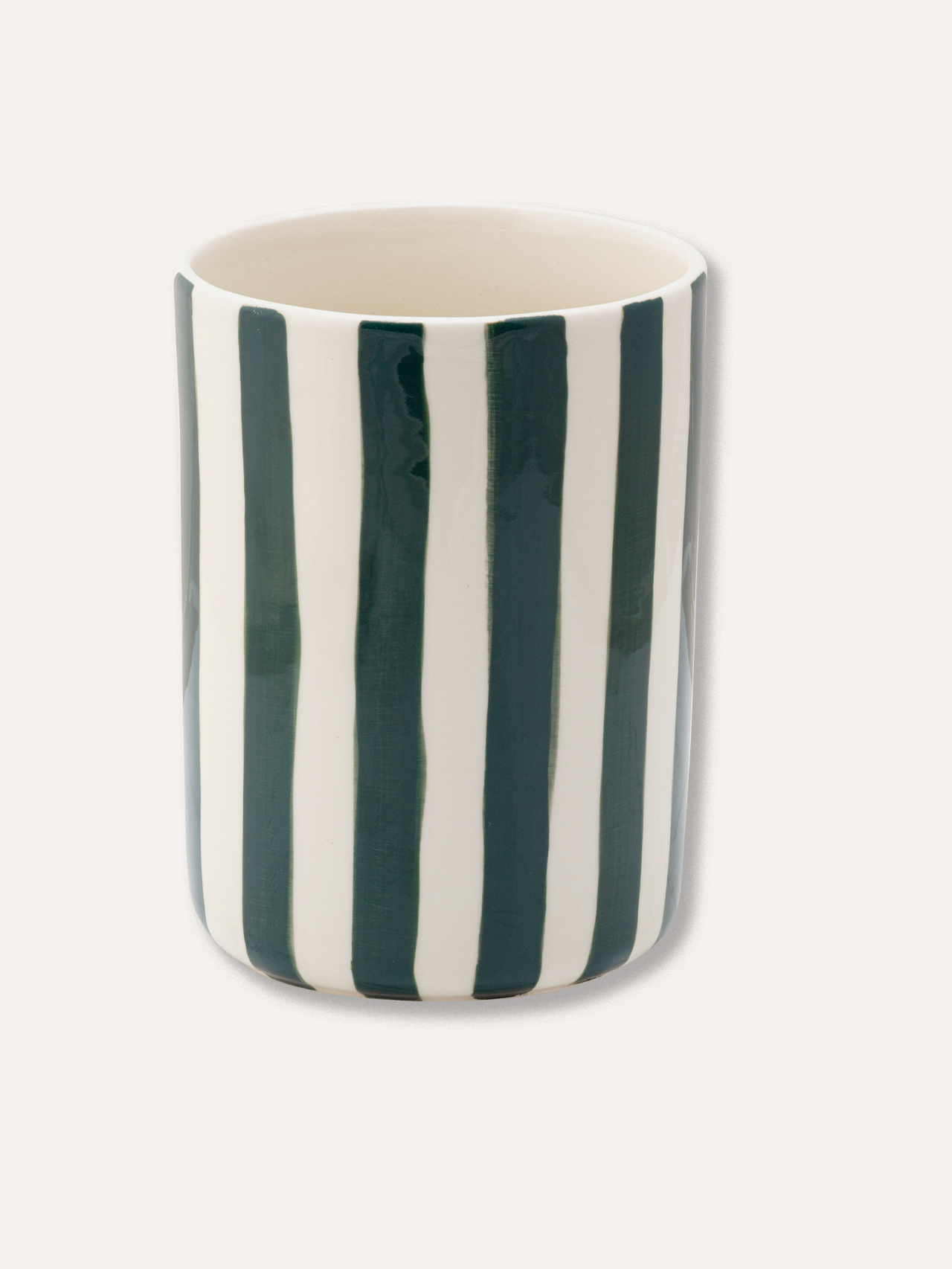 Vase Stripes - gentle green