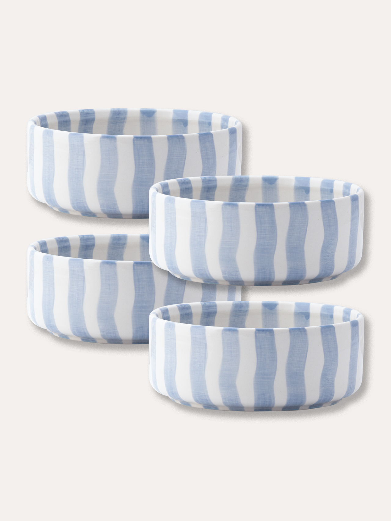 Schalen Set (4er Set) Stripes - morning azzurro